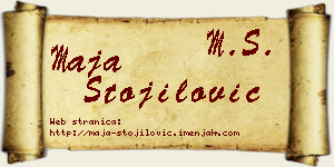 Maja Stojilović vizit kartica